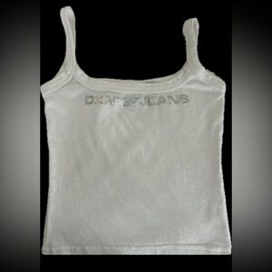 DKNY White Crop Top